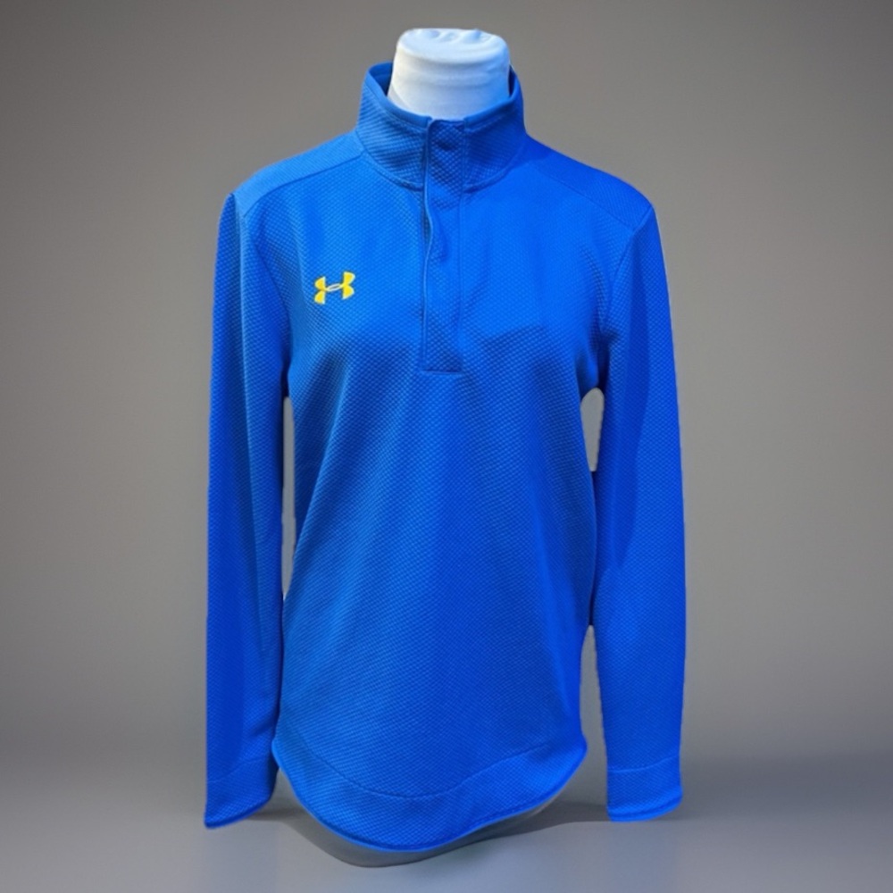 Men's Under Armour Blue Sport Cold Gear Pullover Running Work Out Top sz S NWT